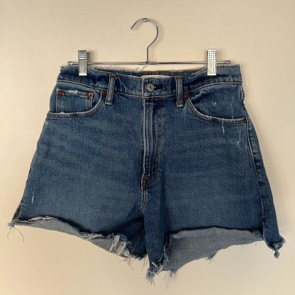 Abercrombie & Fitch Dark Blue Denim Shorts Size 8